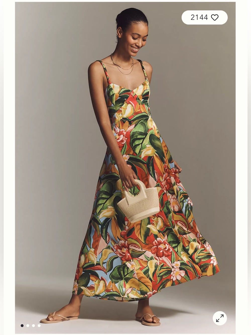 NWT Farm Rio x Anthropologie Sweetheart Maxi Dress